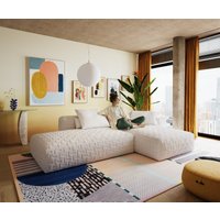 DELIFE Freestyle Icon Ecksofa Beige – Bild 2