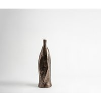 Vase Norevo B14 x T13 x H40 cm Aluminium Mokka Bronze Gegossen – Bild 2