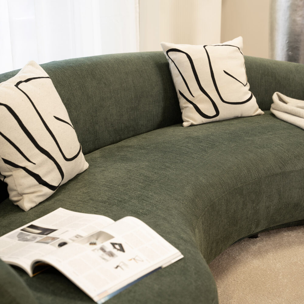 Home Deluxe 4058166314437 Sofa Dunkelgrün – Bild 4