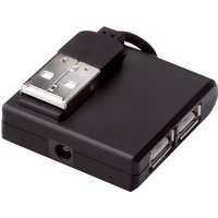 DIGITUS USB 2.0 Hub, 4-Port, schwarz