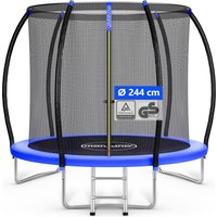 monzana Trampolin Ø244cm Sicherheitsnetz innen TÜV GS