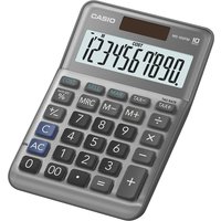 CASIO Tischrechner MS-100FM, 10-stellig, silber