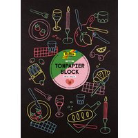 folia Tonpapierblock, DIN A3, 130 g/qm, schwarz – Bild 2