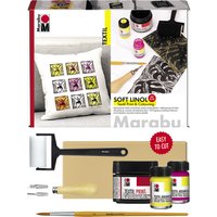Marabu Textil Transfer Set, Soft Linol Print & Colouring
