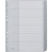 LEITZ Kunststoff-Register, Zahlen, A4 Überbreite, 1-31, grau – Bild 2