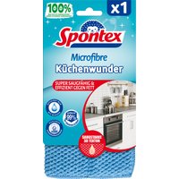 Spontex Mikrofaser-Volumenpad Küchenwunder 3D, blau