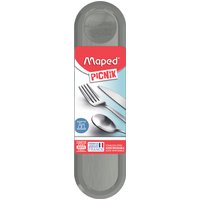Maped PICNIK Besteck-Set CONCEPT, Aufbewahrungsbox grau