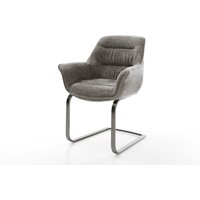 Freischwinger Kaira-Flex Bouclé Soft Schlamm Freischwinger flach Graphit
