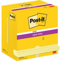 Post-it Haftnotizen super sticky notes, 127 x 76 mm, gelb