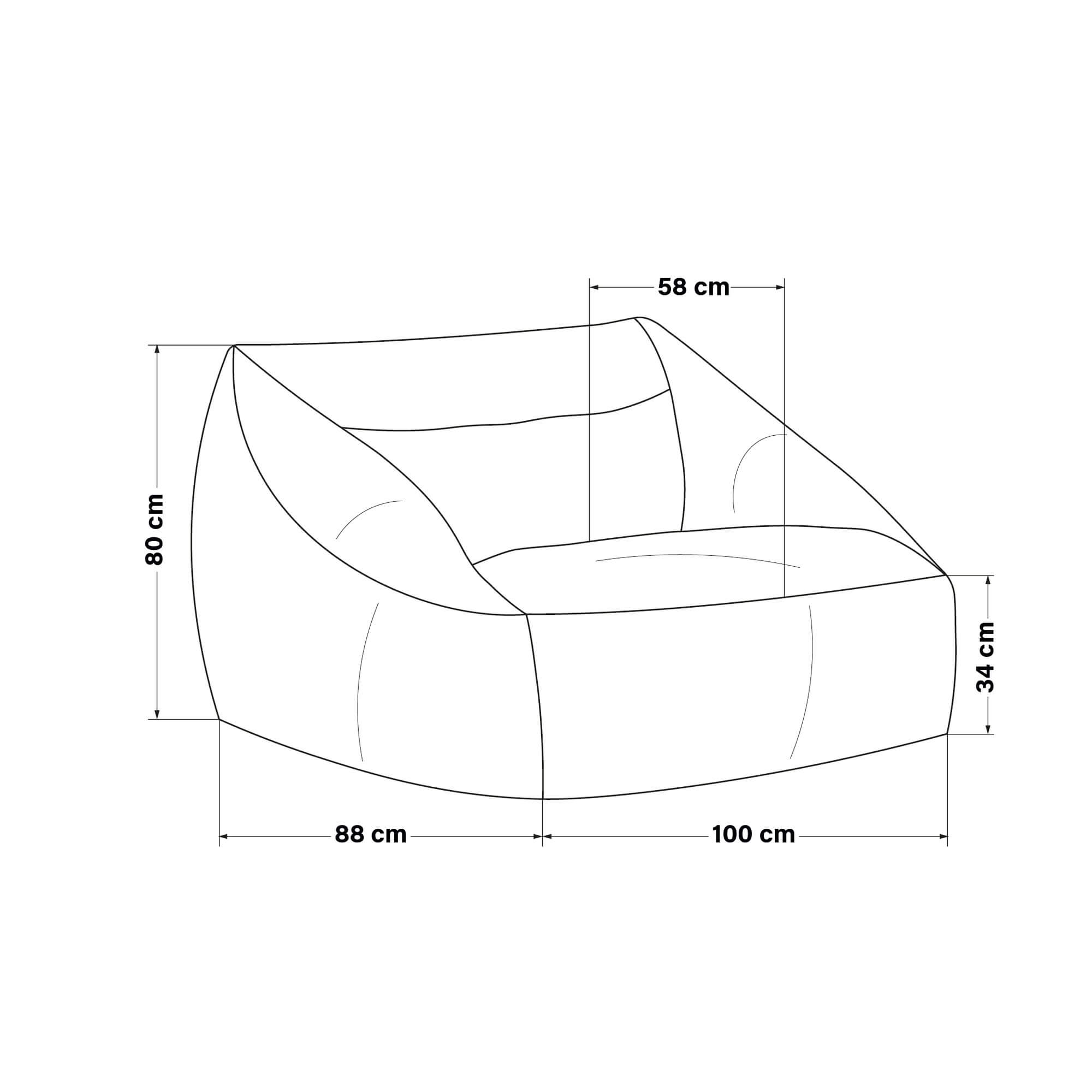 Home Deluxe 4058166276889 Sitzsack Sessel – Bild 6