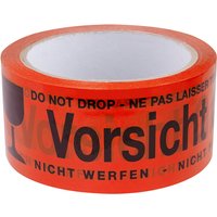 LogiLink Signalklebeband, Vorsicht Glas, !, rot, aus PP – Bild 2