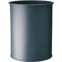 DURABLE Papierkorb METALL, rund, 15 Liter, anthrazit