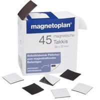 magnetoplan Takkis 30 x 20 mm, selbstklebend, schwarz – Bild 2