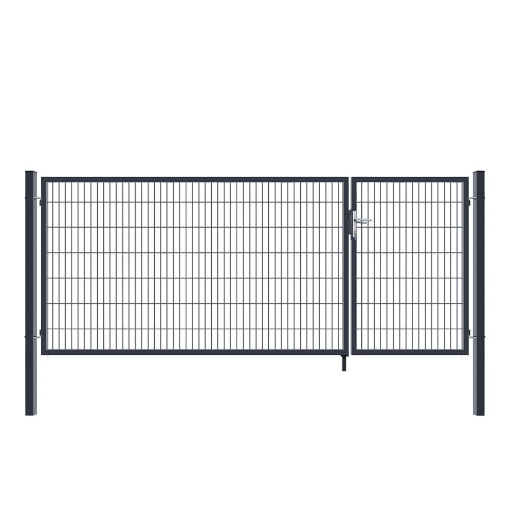 Doppelflügel Gartentor ADITUS - 200 x 350 cm Anthrazit – Bild 6