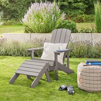 Home Deluxe 4058166441737 Gartenstuhl Grau – Bild 2