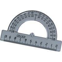 herlitz Halbkreis-Winkelmesser 180 Grad, aus Kunststoff