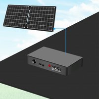 LogiLink Solarpanel, 30 Watt, faltbar, USB-A/USB-C/DC5521