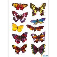 HERMA Sticker DECOR, Schmetterlinge, beglimmert