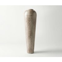 Vase Tavera B29 x T29 x H95 cm Metall Ivory Terra Handgemacht