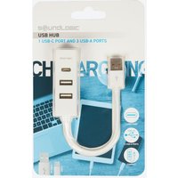 Soundlogic USB-Hub mit 3 USB-Type-A-Anschlüssen & 1 USB-Type-C-Anschluss