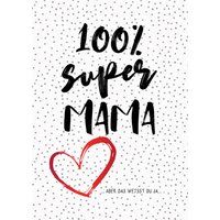 CACTUS Grußkarte, 100% Super Mama