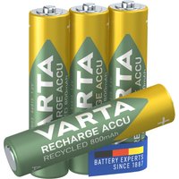 VARTA NiMH Akku, RECHARGE ACCU Recycled, Micro AAA, 800 mAh – Bild 2