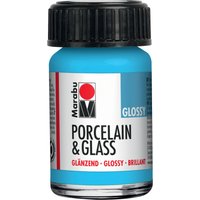Marabu Farbe, Porcelain & Glass, glänzend, 15 ml, hellblau – Bild 2