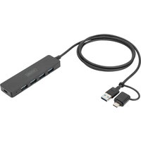 DIGITUS USB 3.0 Hub, 4-Port, Slim Line, schwarz – Bild 2