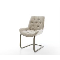 Freischwinger Taimi-Flex Webstoff Soft Beige Freischwinger flach Effektfinish Titan