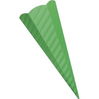 folia Schultüten-Zuschnitt, 3D-Wellpappe, 6-eckig, grün