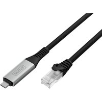 DIGITUS USB 3.2 Ethernet-Kabel, USB-C - RJ45 Stecker, 3,0 m