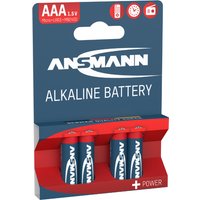 ANSMANN Alkaline Batterie, RED, Micro AAA, 4er Blister