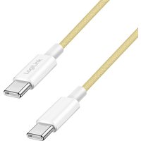 LogiLink USB 2.0 Kabel, USB-C- USB-C Stecker, 1,5 m, gelb