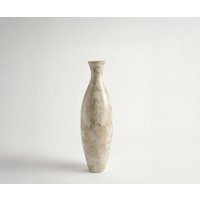 Vase Nuvia B20 x T20 x H68 cm Glas Alabaster Gold Handgemacht