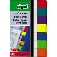 sigel Haftmarker Transparent mini, 50 x 12 mm, 280 Blatt – Bild 2