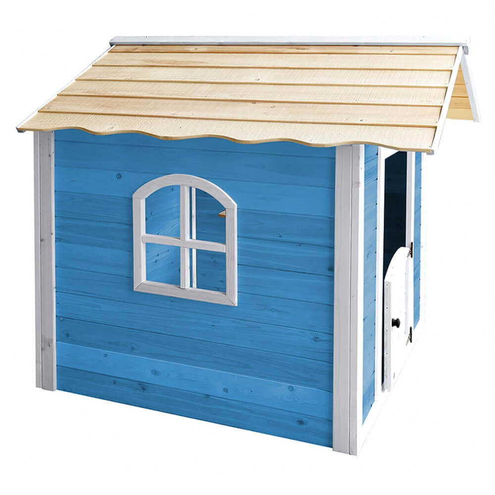 Spielhaus DER GROSSE PALAST - 106 x 111 cm Blau mit Bank – Bild 6