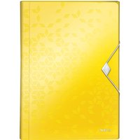 LEITZ Fächermappe WOW, A4, PP, 6 Fächer, gelb