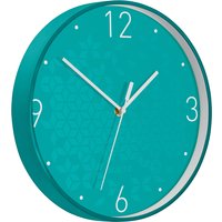 LEITZ Wanduhr WOW, Quarzwerk, eisblau