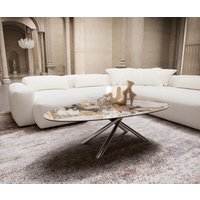 DELIFE Edge Couchtisch Oval 140x75 cm