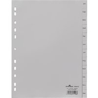 DURABLE Kunststoff-Register, Monate, A4, Januar - Dezember