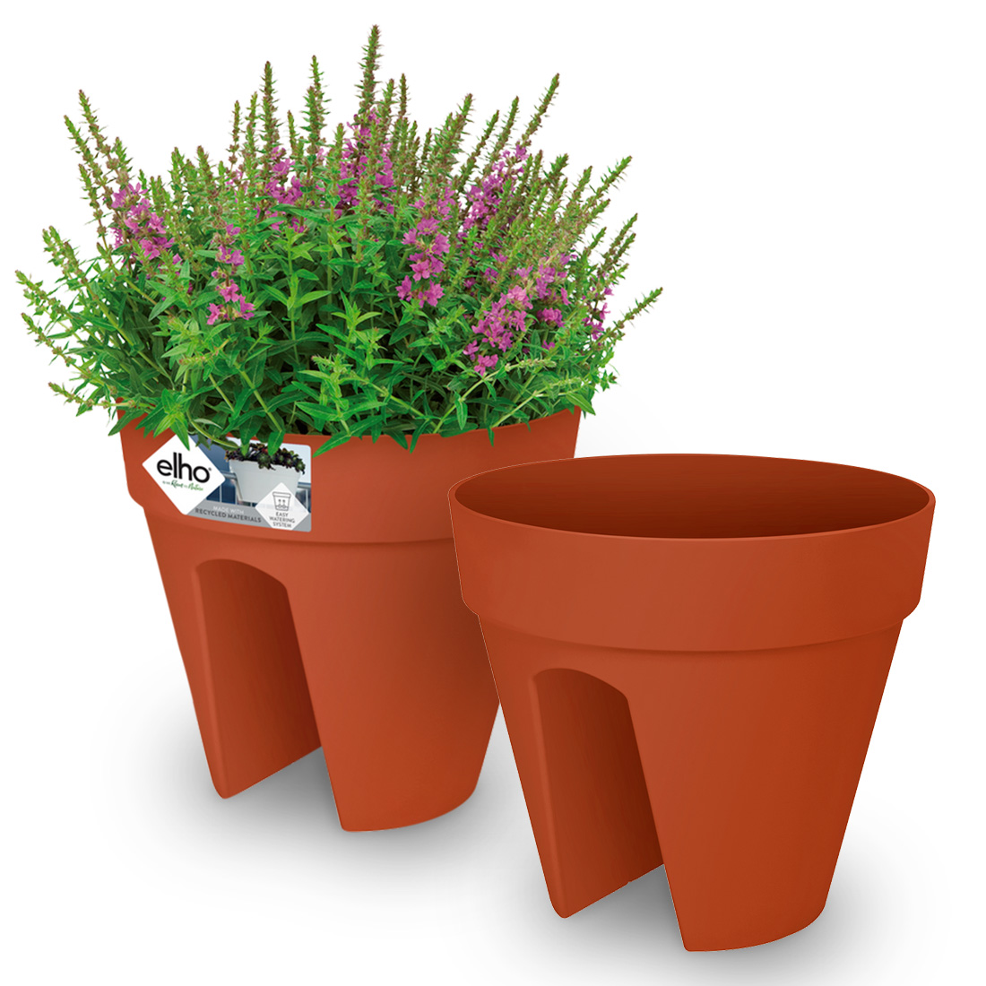 Gardebruk Blumentopf Terrakotta 2er-Set 28,5x25,5cm – Bild 3