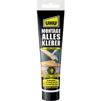UHU Montage Alleskleber, lösemittelfrei, 165 g Tube, weiß – Bild 2