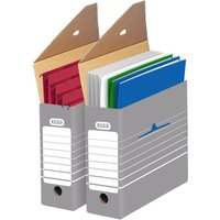 ELBA tric Archiv-Schachtel, Breite 95 mm, für A4, grau/weiß – Bild 2