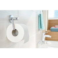 tesa WC-Papierrollenhalter SMOOZ, verchromt, mit Klebelösung