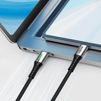 LogiLink USB 3.2 Kabel mit LED, USB-C - USB-C Stecker, 1,5 m