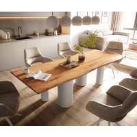 DELIFE Esstisch Edge Akazie Natur