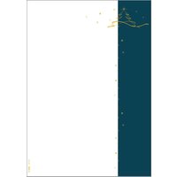 sigel Weihnachts-Motiv-Papier, Christmas tree petrol, A4 – Bild 2