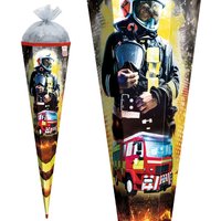 ROTH Schultüte, Feuerwehrmann, eckig, 850 mm, mit Effekt – Bild 2