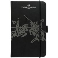 FABER-CASTELL Notizbuch, DIN A6, kariert, schwarz