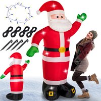 monzana Aufblasbarer Weihnachtsmann XXL